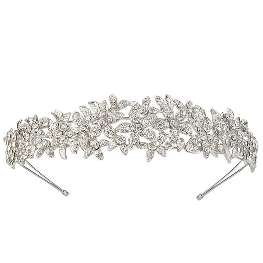 10427 Austrian Crystal Wedding Hair Accessories Flower Cluster Hair Headband