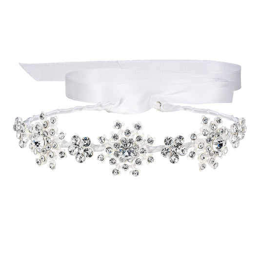 04974 Bridal Snowflake Head Band Crown